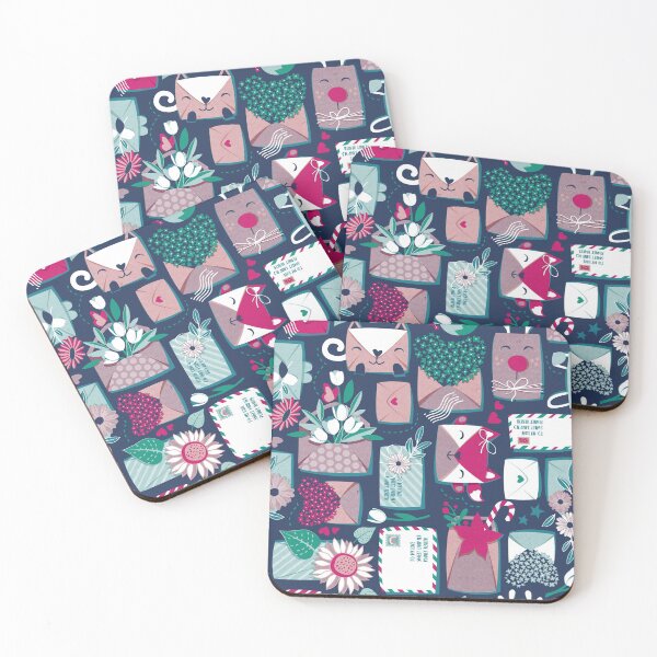Item preview, Happy mail // green brown and pink letters designed and sold by SelmaCardoso.