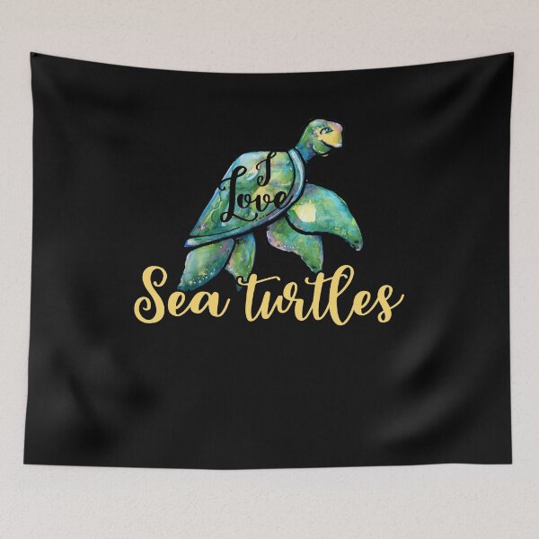 Item preview, I love sea turtles designed and sold by FrictionMaxxing.