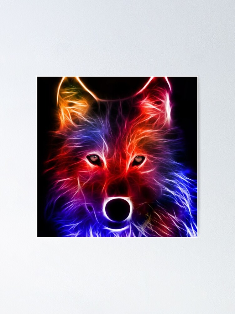 Póster «El lobo de neón» de Rcincome | Redbubble