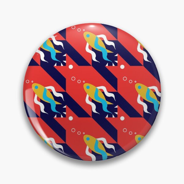 Item preview, Red Piranha Attacks Goldfish designed and sold by nadica.