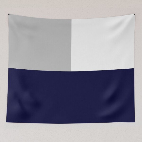 Item preview, Tricolor Squares Navy Blue Silver Gray And White designed and sold by rewstudio.