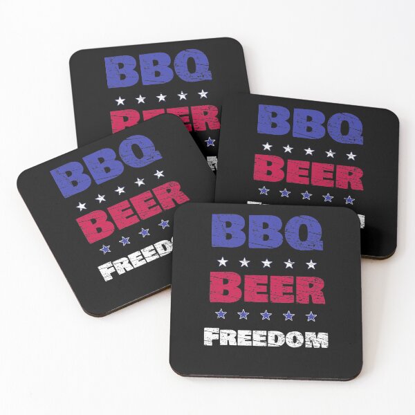 Item preview, BBQ Beer Freedom Cool Patriotic Design Vintage American National Flag Colors Souvenir designed and sold by FunnySunny T-Shirts.