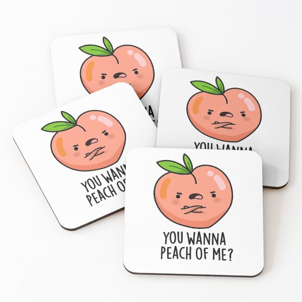 Item preview, You Wanna Peach Of Me Funny Fruit Puns  designed and sold by punnybone.