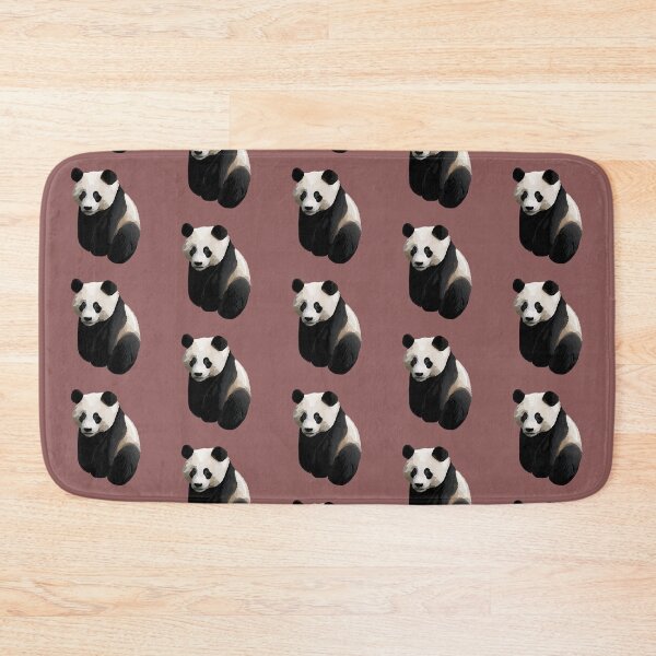 Item preview, Rose Taupe - Realistic Giant Panda Illustration designed and sold by Amanda Roos.