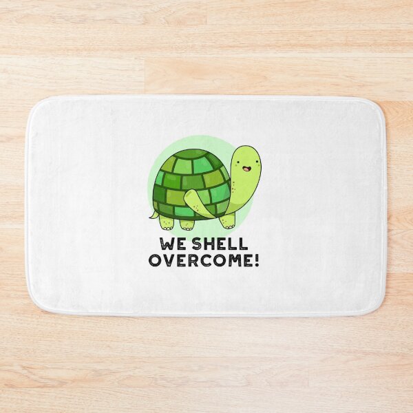 Item preview, We Shell Overcome Funny Tortoise Puns  designed and sold by punnybone.