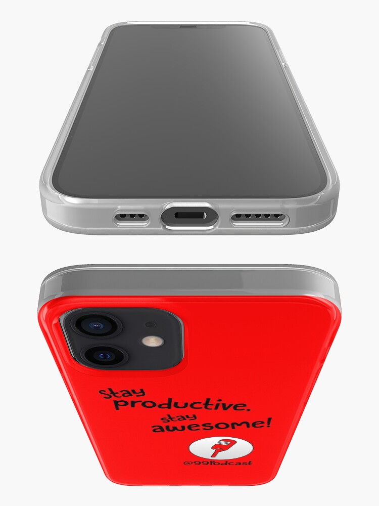Alternate view of Stay Productive, Stay Awesome - 99% Perspiration iPhone Case & Cover