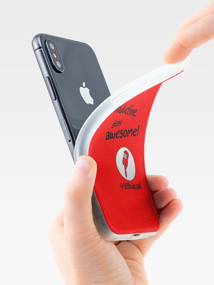 Alternate view of Stay Productive, Stay Awesome - 99% Perspiration iPhone Case & Cover