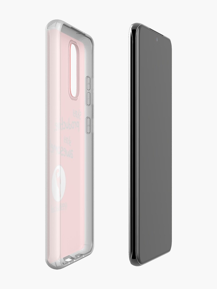 Alternate view of Stay Productive, Stay Awesome - 99% Perspiration Case & Skin for Samsung Galaxy