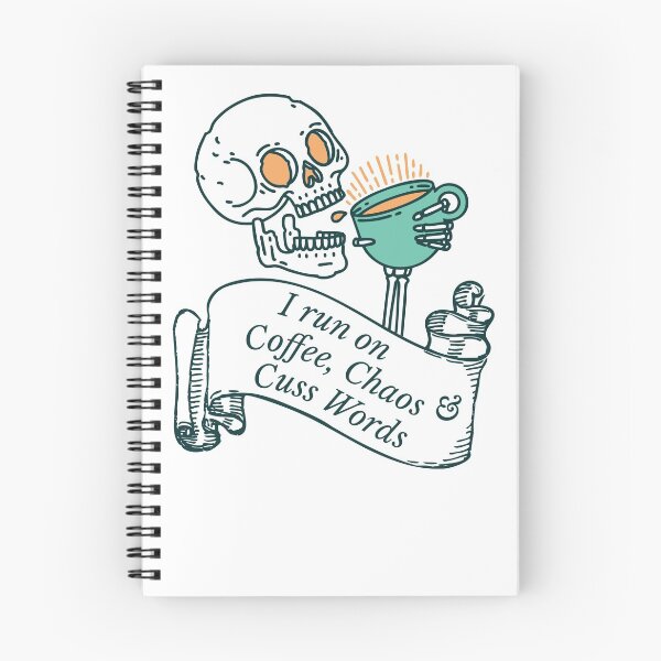 Item preview, I Run On Coffee, Chaos & Cuss Words designed and sold by Veewell.