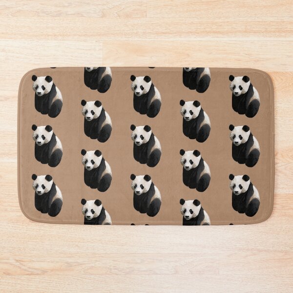 Item preview, Light Taupe - Realistic Giant Panda Illustration designed and sold by Amanda Roos.