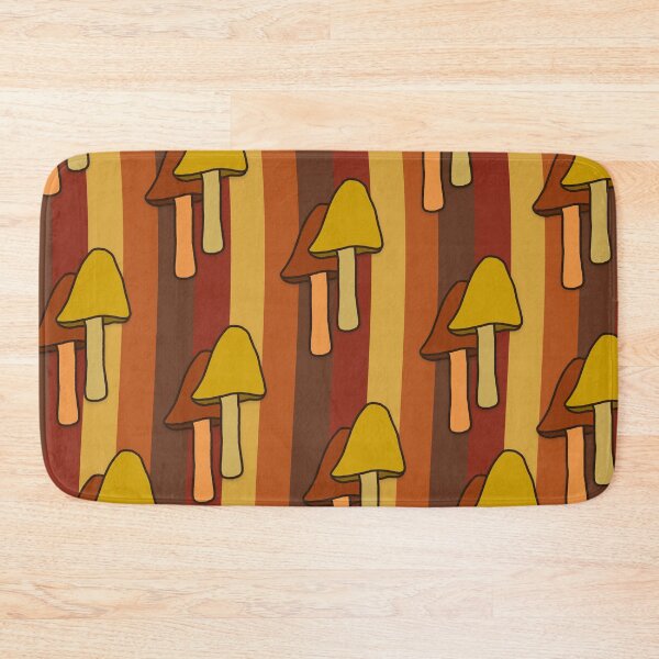 Item preview, Groovy 1970s Mushroom Wallpaper designed and sold by ClumsyPineapple.