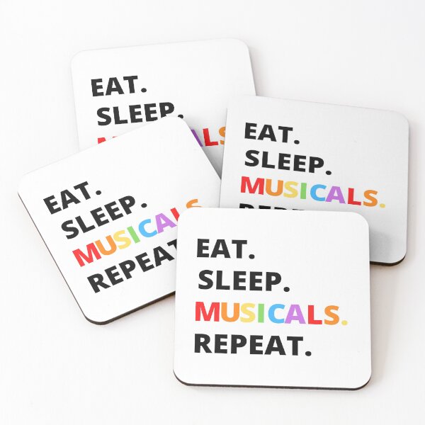 Item preview, Theater teacher, EAT. SLEEP. MUSICALS. REPEAT. designed and sold by Eddie Phelan.