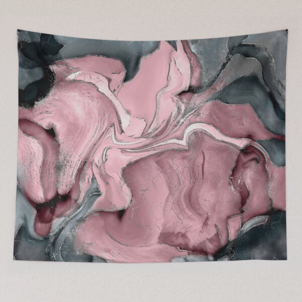 Item preview, Blush rose watercolor - pastel pinks, grey and silver designed and sold by k9printart.