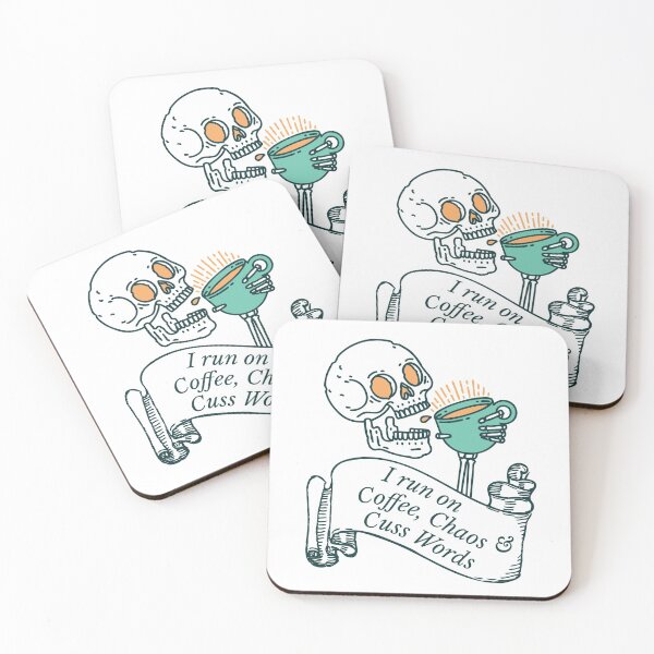 Item preview, I Run On Coffee, Chaos & Cuss Words designed and sold by Veewell.