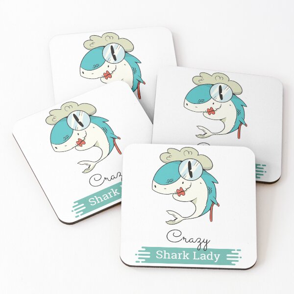 Item preview, Crazy shark lady designed and sold by youngdstag.