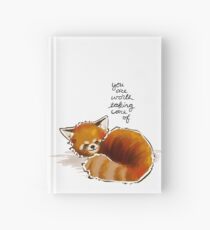 "You Are Worth Taking Care of" Red Panda Hardcover Journal