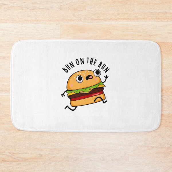 Item preview, Bun On The Run Funny Burger Puns  designed and sold by punnybone.