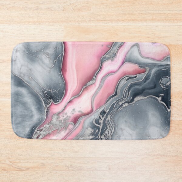 Item preview, Blush rose marble - pastel pinks, grey and silver designed and sold by k9printart.