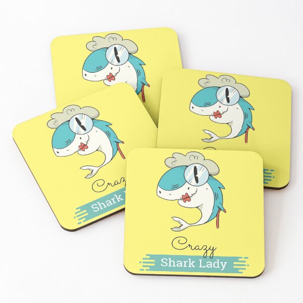 Item preview, Crazy shark lady designed and sold by youngdstag.