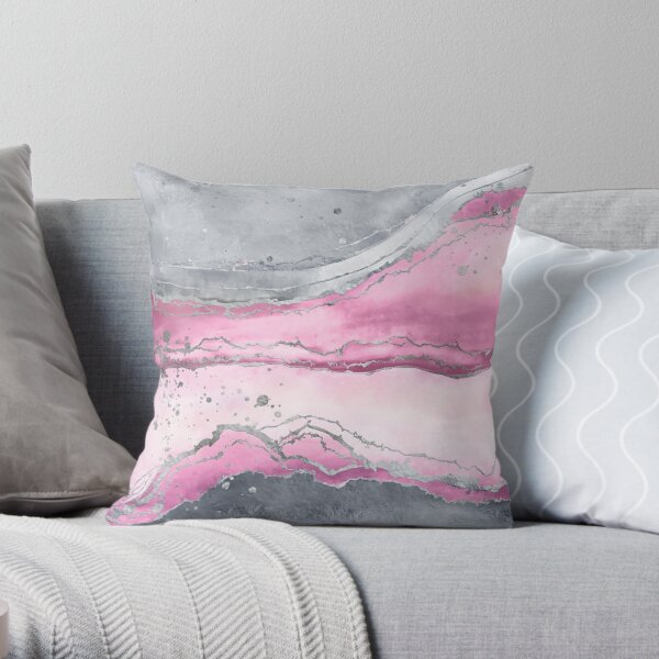 Pink And Grey Pillows & Cushions for Sale