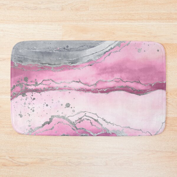 Item preview, Blush rose marble - pastel pinks, grey and silver designed and sold by k9printart.