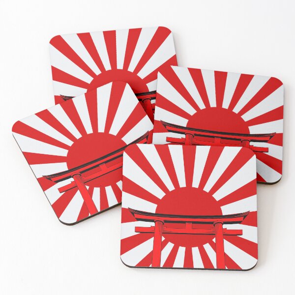 Item preview, Japan Rising Sun Behind a Red Torii Gate. From mundane to sacred. designed and sold by JellyBeenzz.