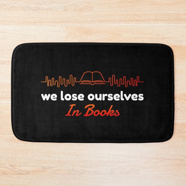 Item preview, We Lose Ourselves in Books Heartbeat designed and sold by jacks-tees.
