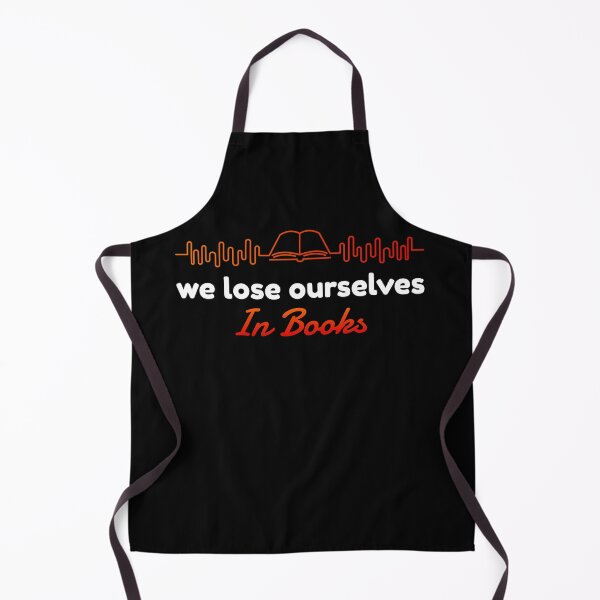 Item preview, We Lose Ourselves in Books Heartbeat designed and sold by jacks-tees.