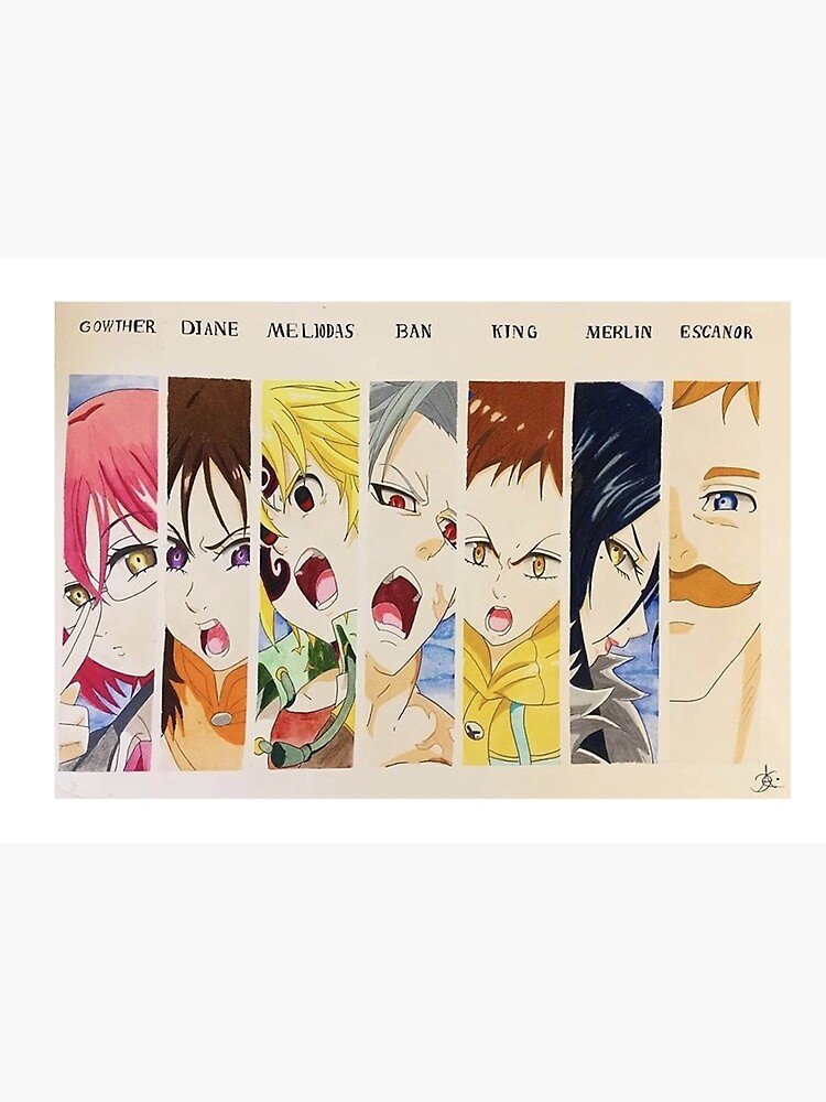 Nanatsu No Taizai Ban King Anime Poster