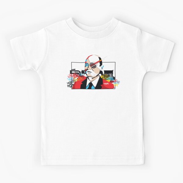 Moshe Dayan portrait - Pop Art Israeli leader Kids T-Shirt