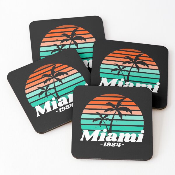 Item preview, Retro Sunset Palms silhouette Miami designed and sold by TamGustam.