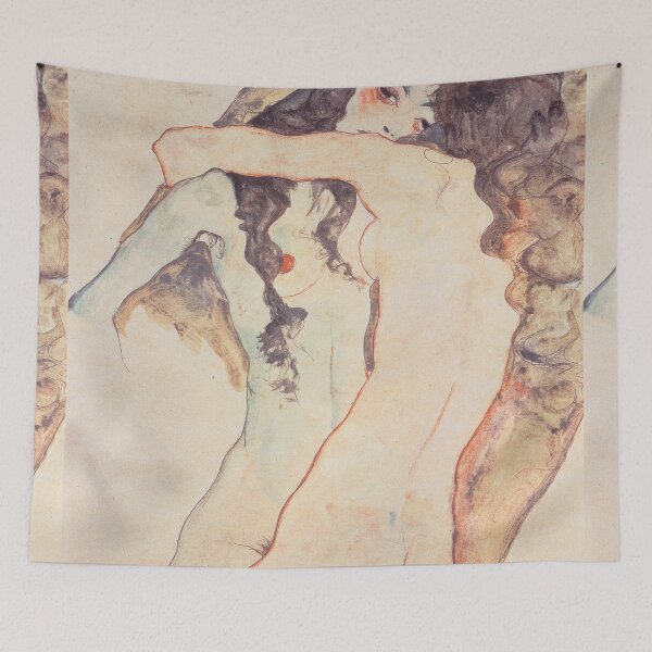 Item preview, Two Women Embracing, Egon Schiele designed and sold by SFTStudio.