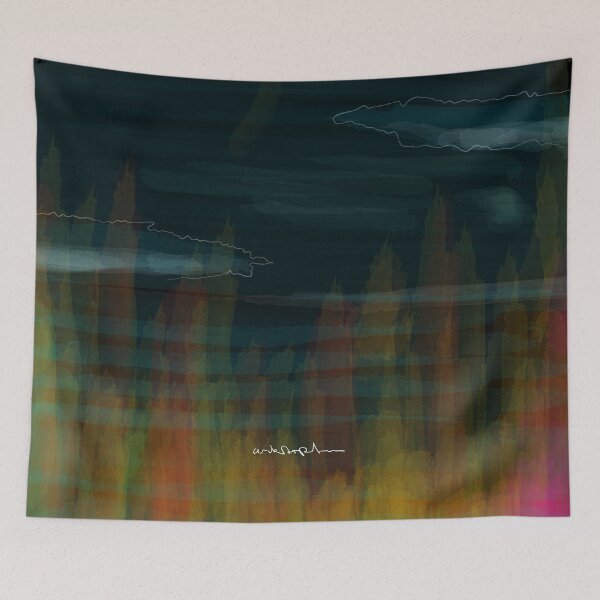 Item preview, Uskarpt - Cloud - Abstract image of a meadow with clouds designed and sold by uskARpT.