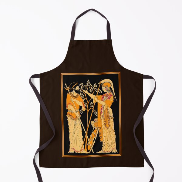 Item preview, POSEIDON and ATHENA : Vintage Greek God and Goddess Print designed and sold by posterbobs.