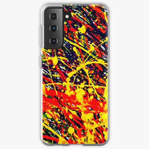 Abstract Jackson Pollock Painting Original Art Samsung Galaxy Soft Case