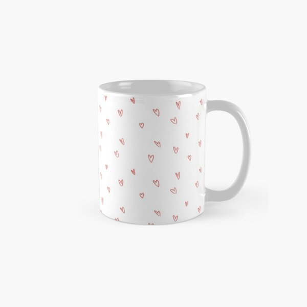 Cute Heart Doodle Pattern Classic Mug