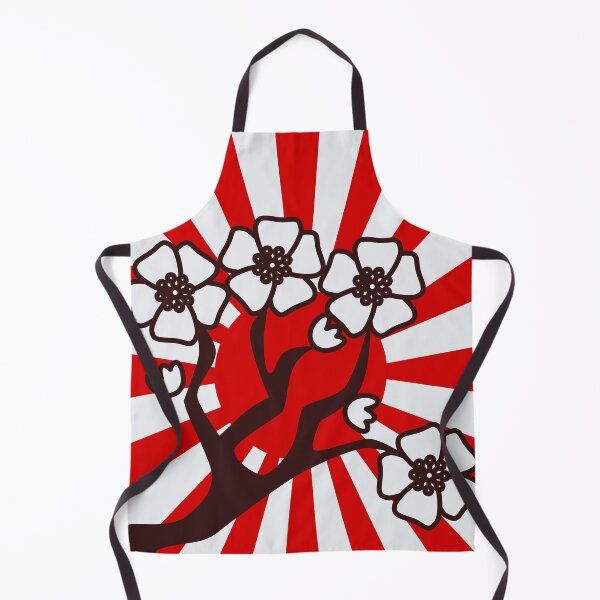Item preview, Japan Rising Sun Behind a Flowering Cherry Blossom Tree designed and sold by JellyBeenzz.
