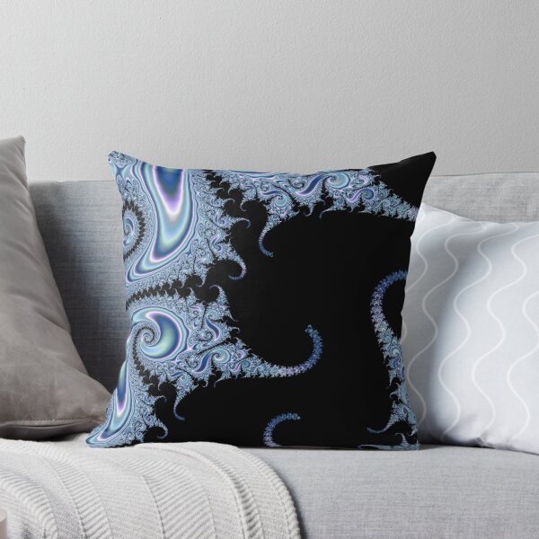 Item preview, Moody Blues | Classy Fractal Art | Black and Blue Fractal designed and sold by JillyJ05.