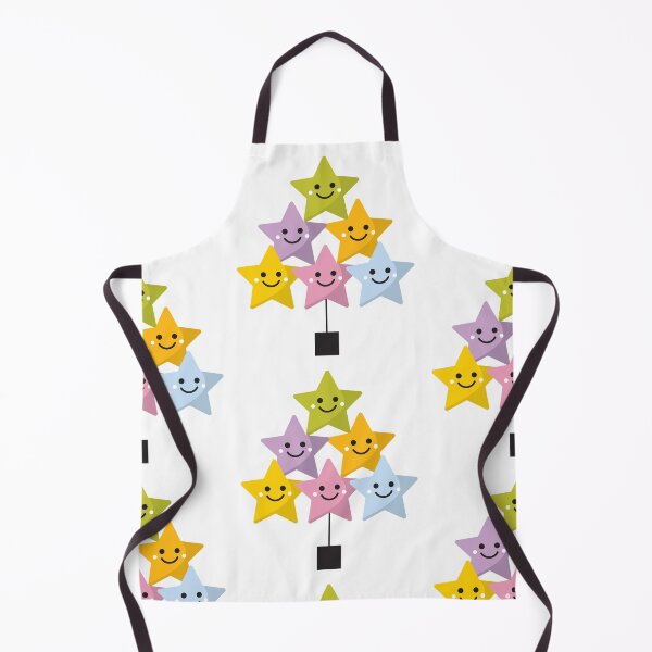 Item preview, Kawaii Stars Cute Christmas Tree designed and sold by VicEllisArt.