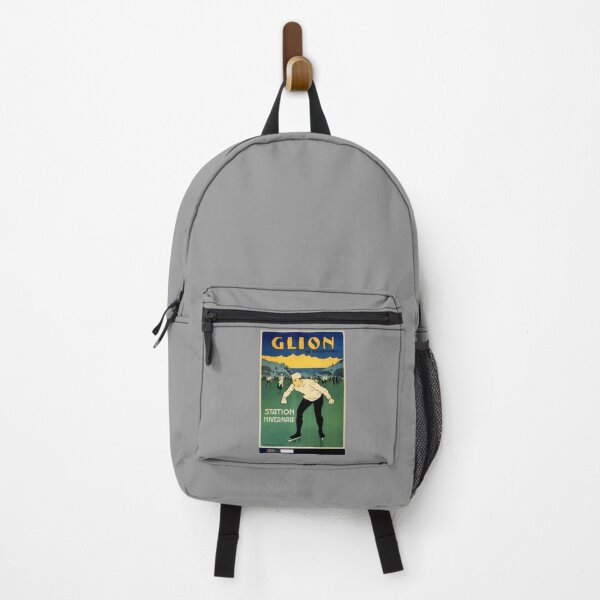 Item preview, retro glion sur montreux territet station hivernale designed and sold by CorasPosters.