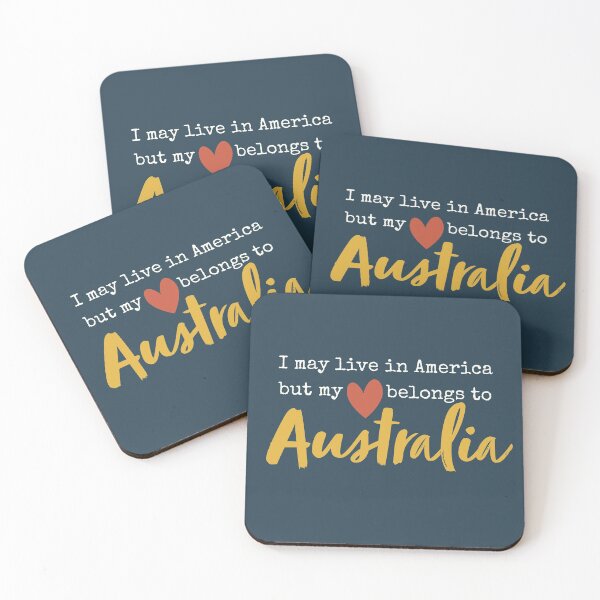 Item preview, I may live in America but my heart belongs to Australia designed and sold by Eenig.