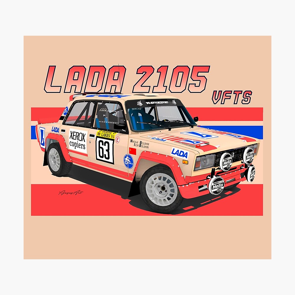 Lada 2105 Vfts Poster For Sale By Pjesusartrb Redbubble