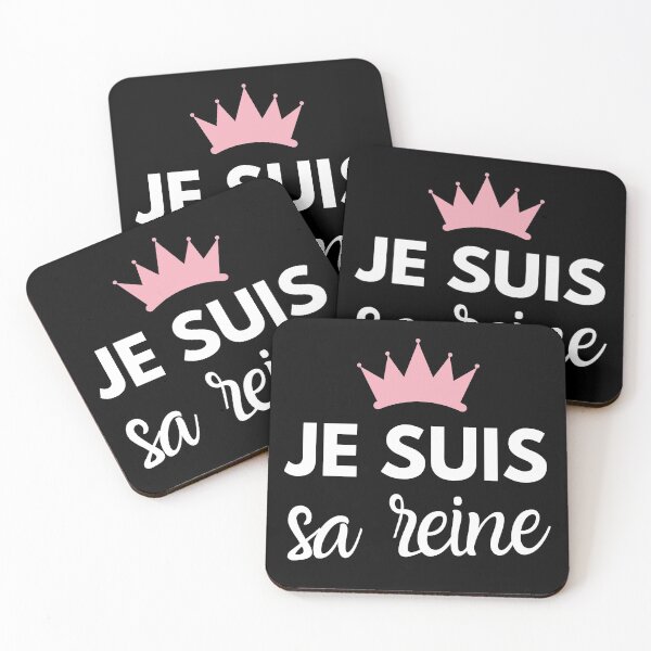 Aperçu de l'œuvre Je suis sa reine humour anniversaire drôle couple créée et vendue par joozybart.