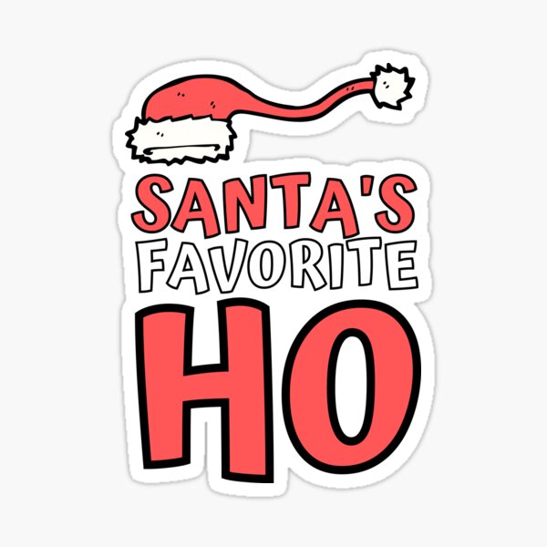 Download Santas Favorite Ho Stickers Redbubble PSD Mockup Templates