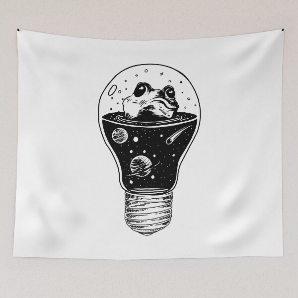 Item preview, Curious frog in Light bulb designed and sold by 397HOUSE Your happy time.