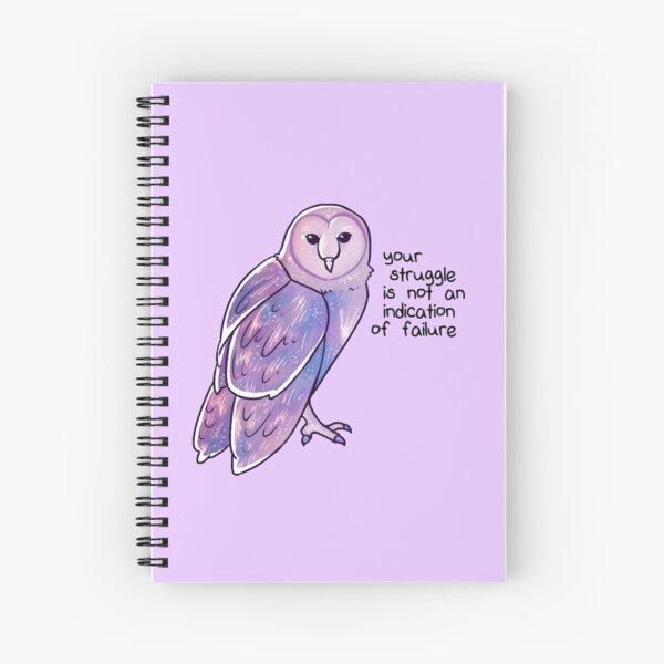 Aperçu de l'œuvre "Votre lutte n'est pas une indication d'échec" Galaxy Sparkle Owl créée et vendue par thelatestkate.