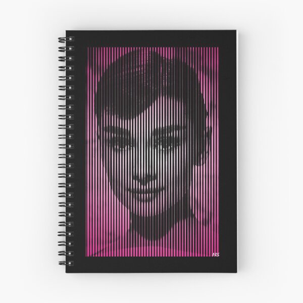 Aperçu de l'œuvre Audrey Hepburn Movie Star - Jolie en rose - Pop Art demi-teinte créée et vendue par Drucifer76.