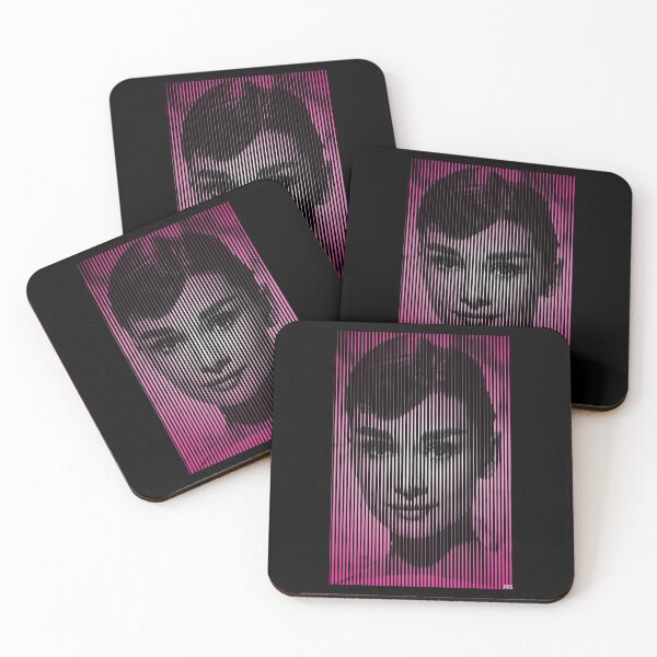 Item preview, Audrey Hepburn Movie Star - Pretty in Pink - Halftone Pop Art designed and sold by Drucifer76.