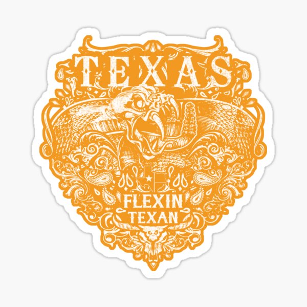 Vintage Texas Big Bite Snake Sticker