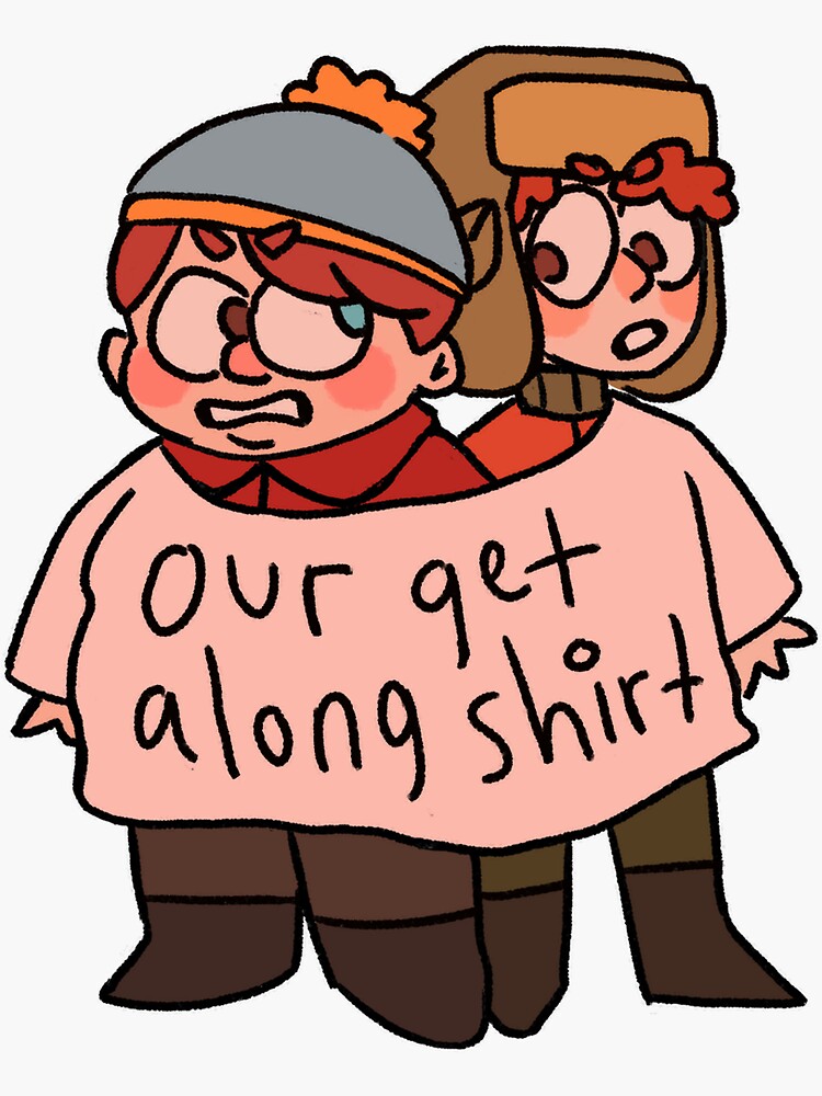 "our get along shirt" Sticker for Sale by reiicore | Redbubble